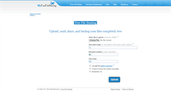 Desktop Screenshot of myfreefilehosting.com