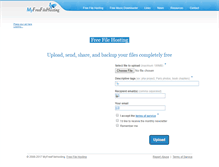 Tablet Screenshot of myfreefilehosting.com